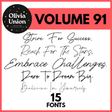 15 Fonts Amazing, Volume 91
