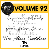 15 Fonts Amazing, Volume 92