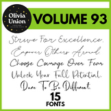 15 Fonts Amazing, Volume 93