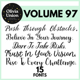 15 Fonts Amazing, Volume 97