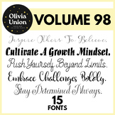 15 Fonts Amazing, Volume 98