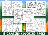 15 Fun Camping Coloring Pages for Preschool and Kindergarten Kids