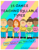 15 Games Teaching Syllable [Vowel] Types