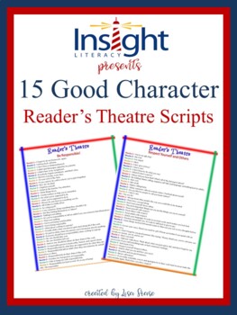 15 Good Character Reader's Theatre Scripts by Lisa Frase | TpT