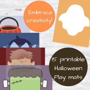 Preview of 15 Halloween Play-Doh Play Mats
