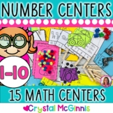 15 Hands-On Counting and Cardinality Number Centers (Black