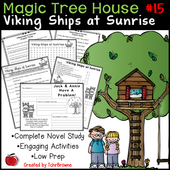 Preview of #15 Magic Tree House- Viking Ships at Sunrise Novel Study