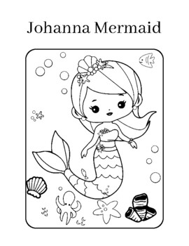 15 Mermaid Coloring Pages by Awesome Art Activities | TPT
