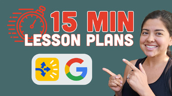 Preview of 15 Minute Lesson Plan | Autocrat and Google Templates