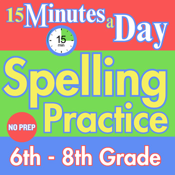 Preview of 15 Minutes a Day Spelling Practice