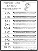 15 number line addition printable worksheets prek 1st