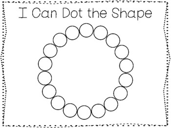 15 printable i can dot the shapes preschool and kindergarten worksheets