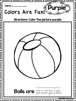 15 purple colors are fun printable worksheets preschool kdg color