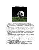 15 Question Soccer Quiz T/F