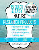 Mini Research Projects about Nature Workbook + Research Template