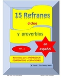 15 Refranes proverbios y dichos en español - Volumen I