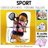 15 Sport Cootie Catchers / Fortune Tellers Vocabulary and 