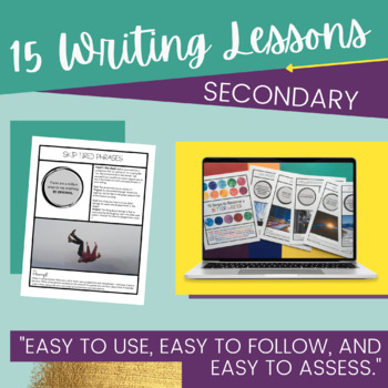 Preview of 15 Secondary Writing Lessons with Practice
