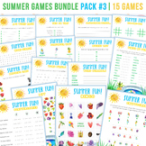 15 Summer Games Bundle | Fun Activities for Kids