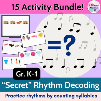 Preview of 15 Themed Ti and Ti-Ti Rhythm Activities/Games for Music Practice