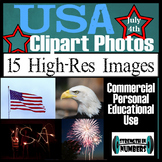15 USA Patriotic July 4th Photos Commercial Clip Art Photographs