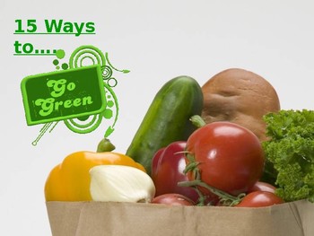 Preview of 15 Ways to Go Green