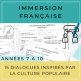 15 dialogues inspirés par la culture populaire /French Dia