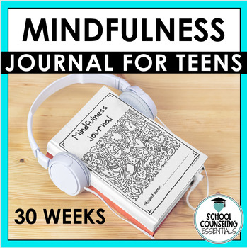 Preview of Mindfulness Journal Gratitude Journal for Teens Resiliency 30 WEEKS!