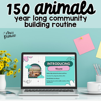 Preview of 150 Animal Slides | SEL and Community Building