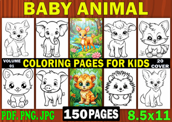 Baby Animal Coloring Sheets