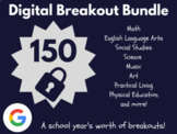 150 Digital Breakouts Bundle (January, Distance Learning, 