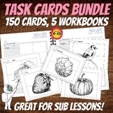 150 Drawing Task Cards & 5 Workbooks Bundle - 30 Weeks Mid