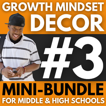 Preview of 150 Growth Mindset Posters MINI-BUNDLE #3 | Middle & High School Bulletin Boards