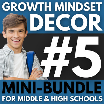 Preview of 150 Growth Mindset Posters MINI-BUNDLE #5 | Middle & High School Bulletin Boards