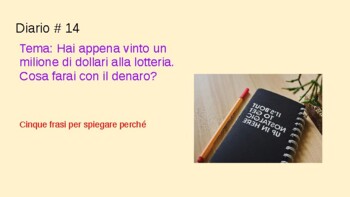 Preview of 150 Journal Prompts (Italian)
