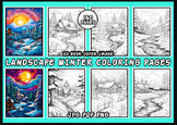 150 Landscape Winter Coloring Pages