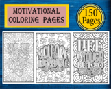 150 Motivational Positive Quote Coloring Pages