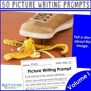 Preview of Creative Picture Writing Prompts: May Picture Prompts Sentence Writing
