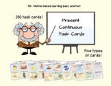 150 Present Continuous Task Cards