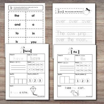 Preview of 150 Sight Words/ High Frequency Words/ Fry + Free Sight Word Card