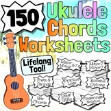 150 Ukulele Chords Worksheets | Tests Quizzes Homework Sub