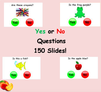 Preview of 150 Yes or No Questions: Objects and Colors! Speech Therapy | Nonverbal | Autism