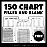 150 chart filled and blank FREE