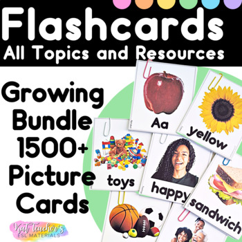 Preview of 1600 Editable Flashcards Real Photo Picture Cards ELL SPED Speech Therapy
