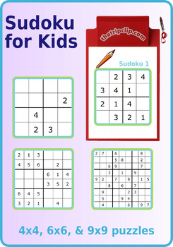 Preview of 151 Sudoku Puzzles: 4x4, 6x6, and 9x9