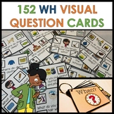 WH questions activities and task cards for autism who what
