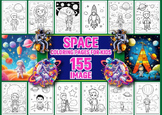 155+ Space Coloring Pages for Kids