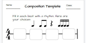 Preview of 16-Beat Rhythm Composition Template