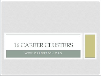 Preview of 16 Career Clusters Bundle