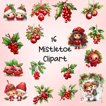 Mistletoes gift tag